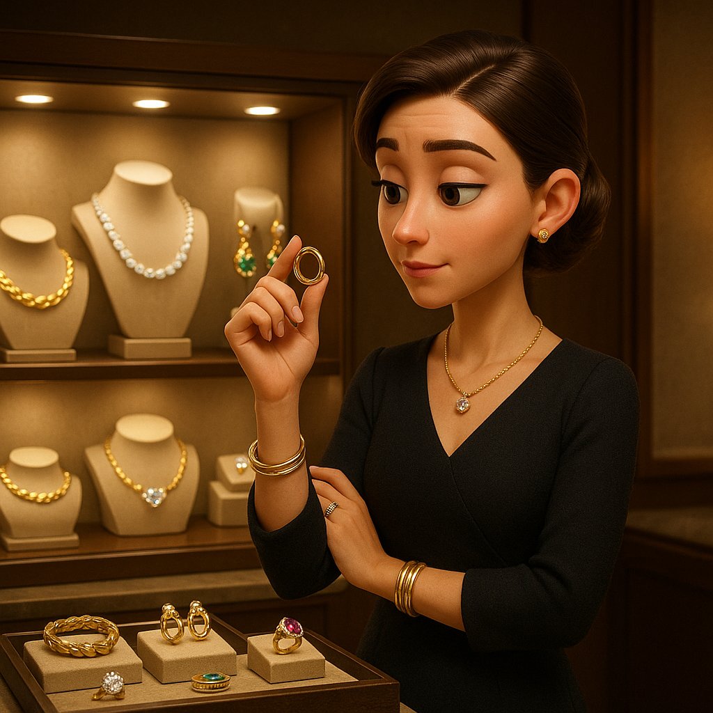 Minimal jewelry collection showing diamond stud earrings, simple necklace, and tennis bracelet arranged beautifully