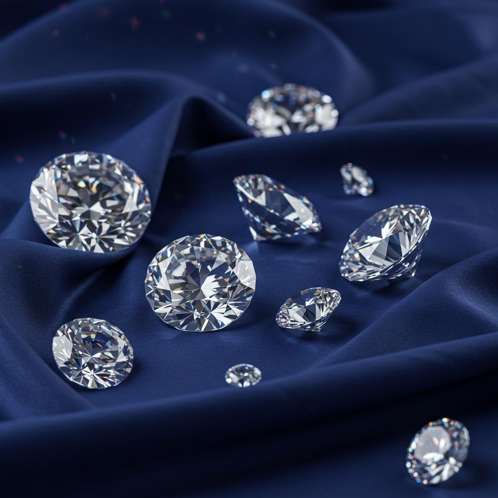 Lab-created diamond jewelry showcasing brilliance and clarity