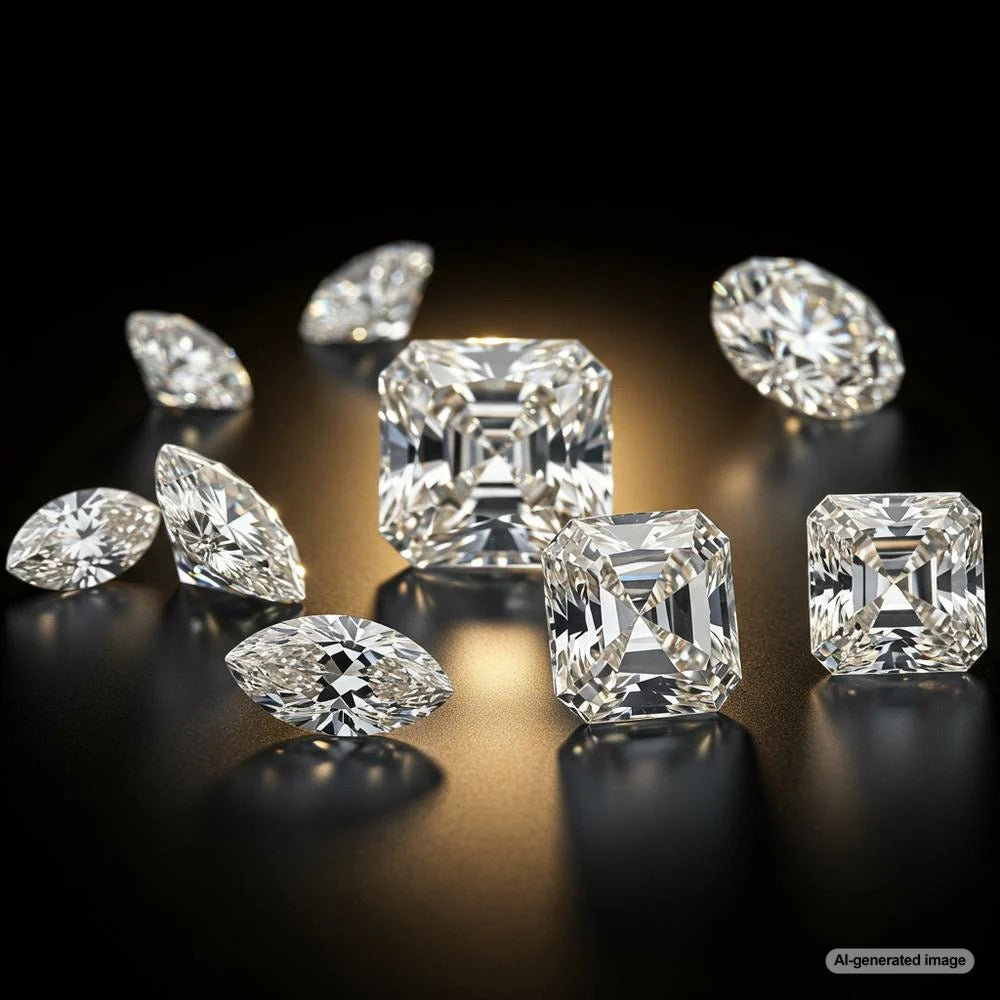 Lab-grown diamond jewelry showcasing clarity and brilliance