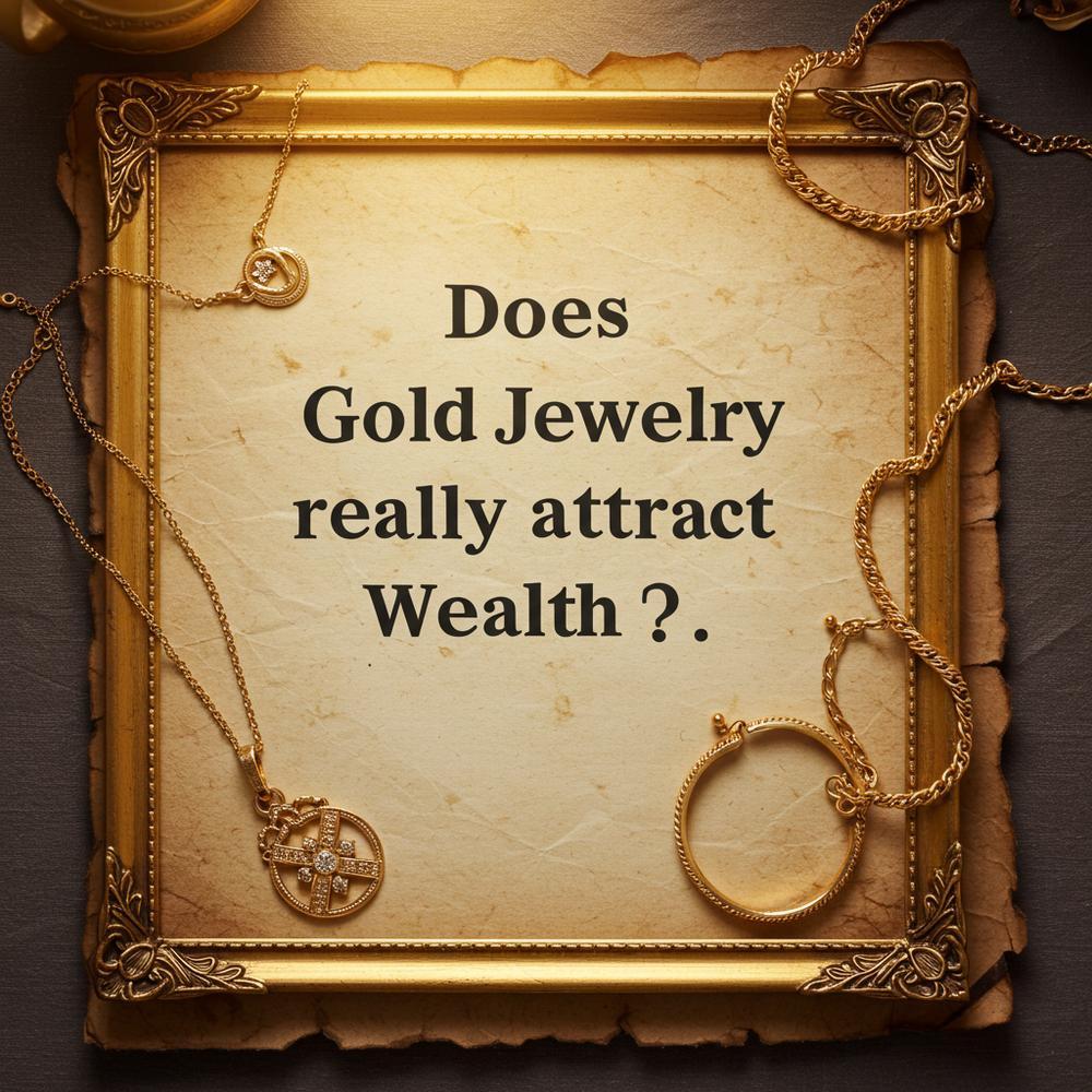 Elegant gold jewelry pieces symbolizing wealth and prosperity