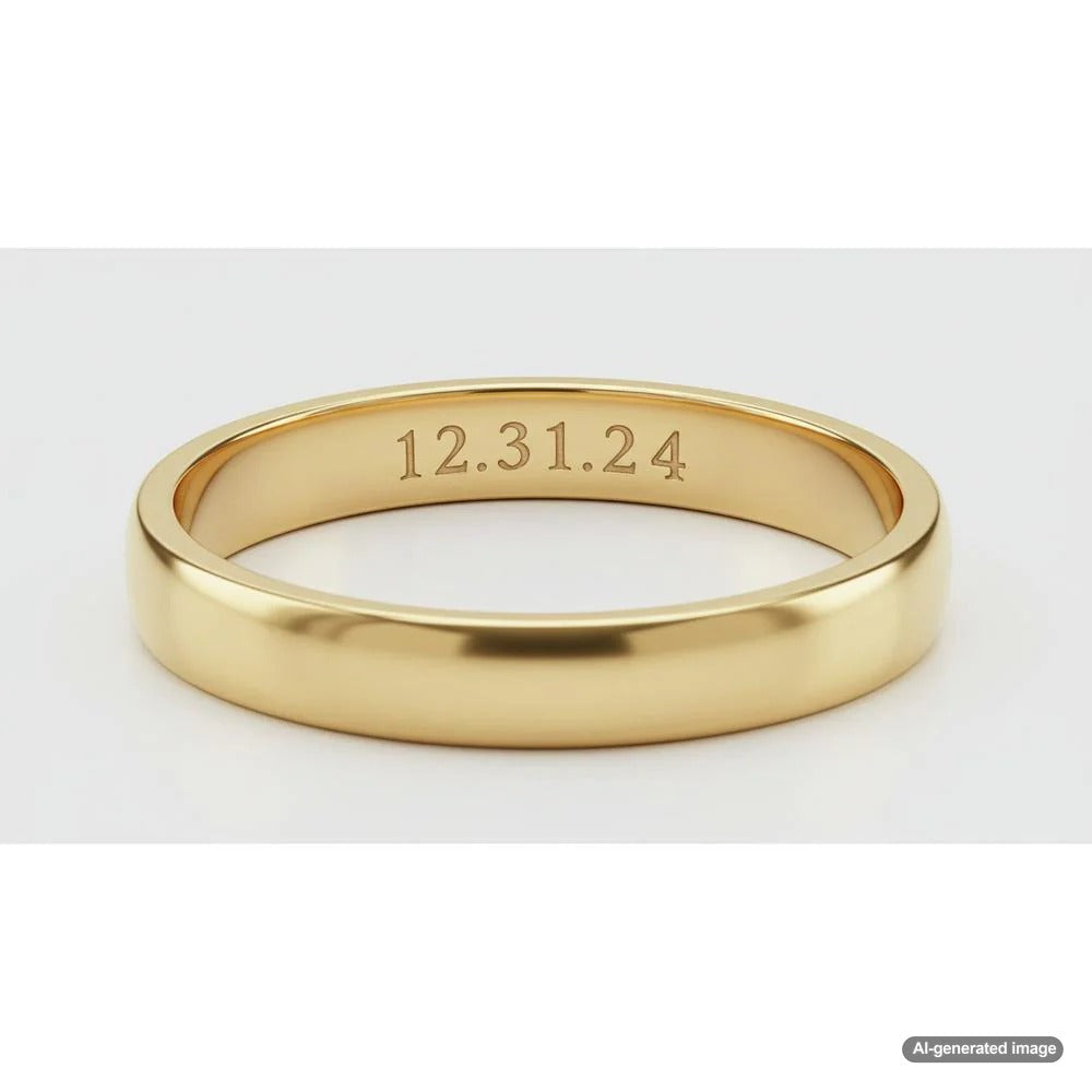 A beautifully engraved engagement ring with intricate detailing on the band, symbolizing timeless love and commitment.