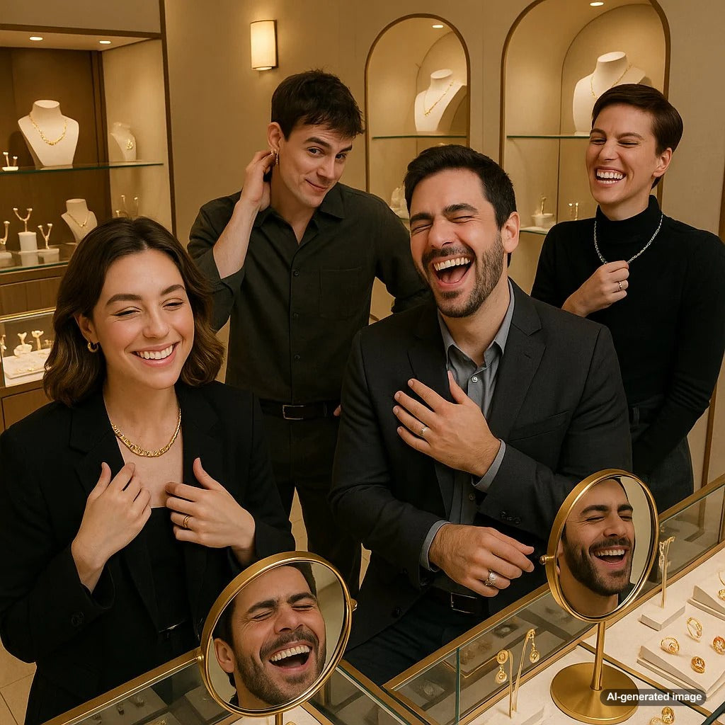 Modern gender-neutral and masculine fine jewelry collection featuring rings, bracelets and necklaces