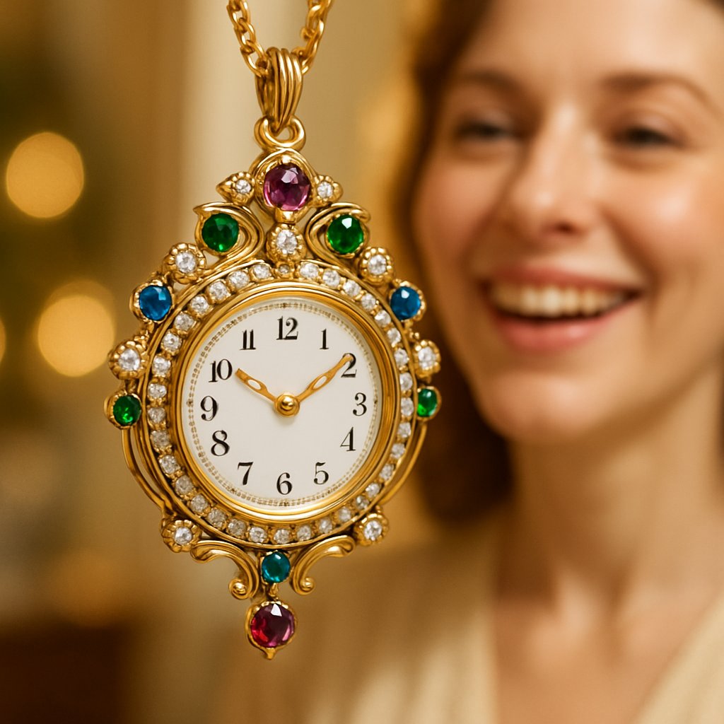 Elegant vintage pendant watch from Robinson's Jewelers collection