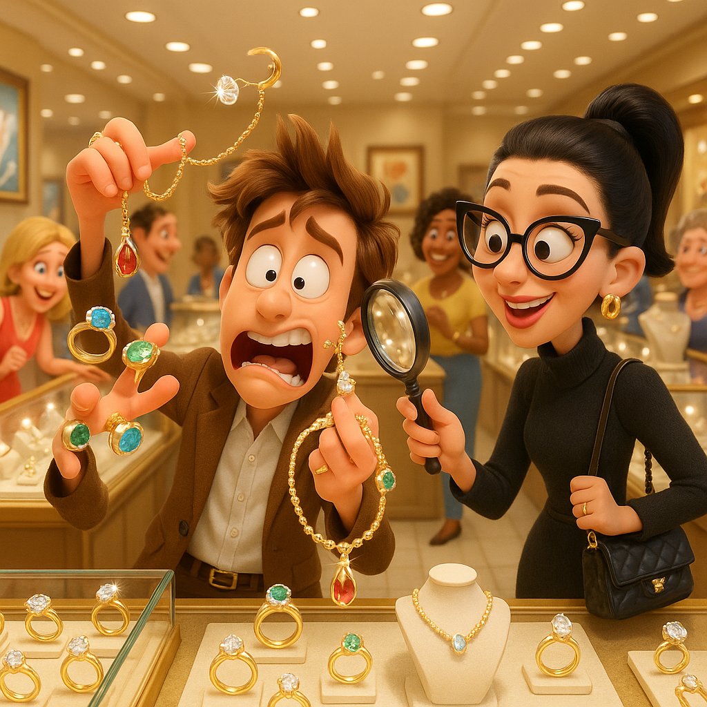 Close up of a woman's hands adorned with multiple elegant rings and bracelets from a jewelry collection