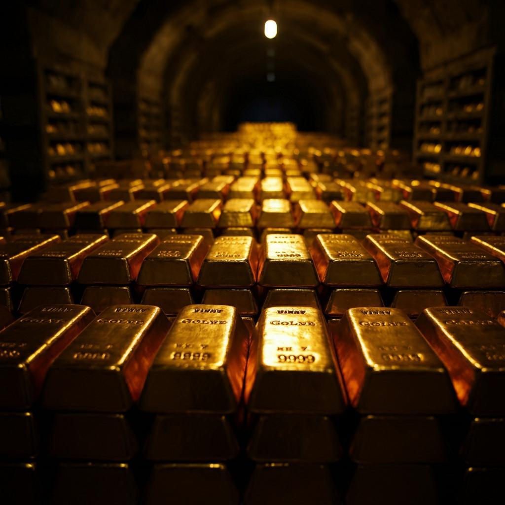 Gold bars at Fort Knox