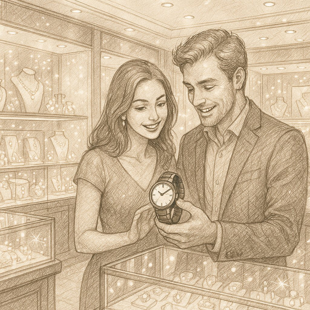 Modern high-tech ceramic rings and jewelry showcasing sleek black and white designs with innovative inlays