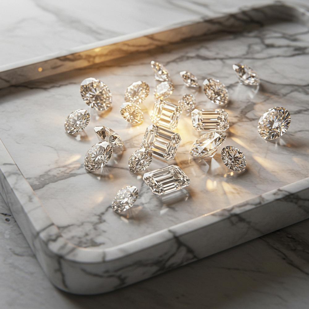 Lab grown diamonds being created in a laboratory setting