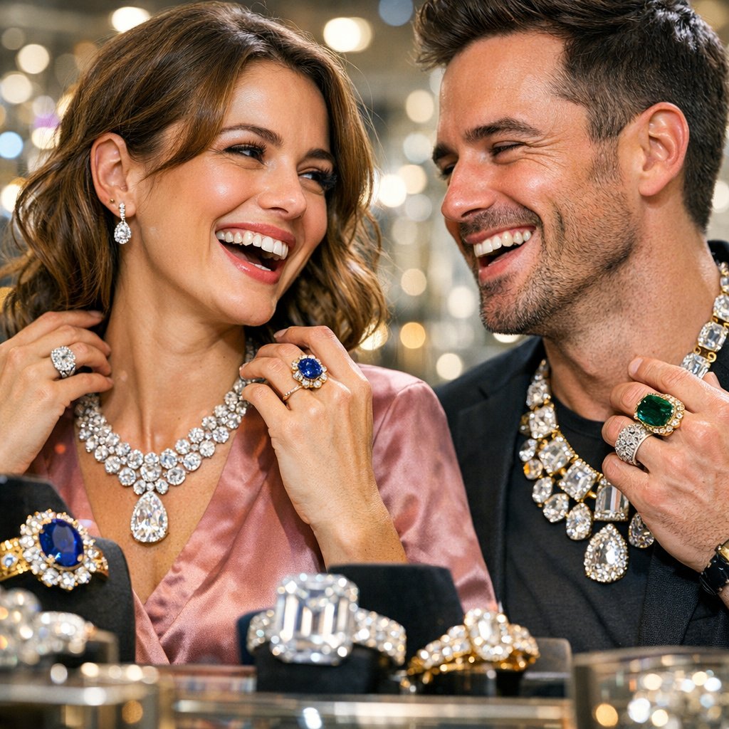 Antique and modern diamond jewelry showcasing the evolution of design after the South African diamond discovery