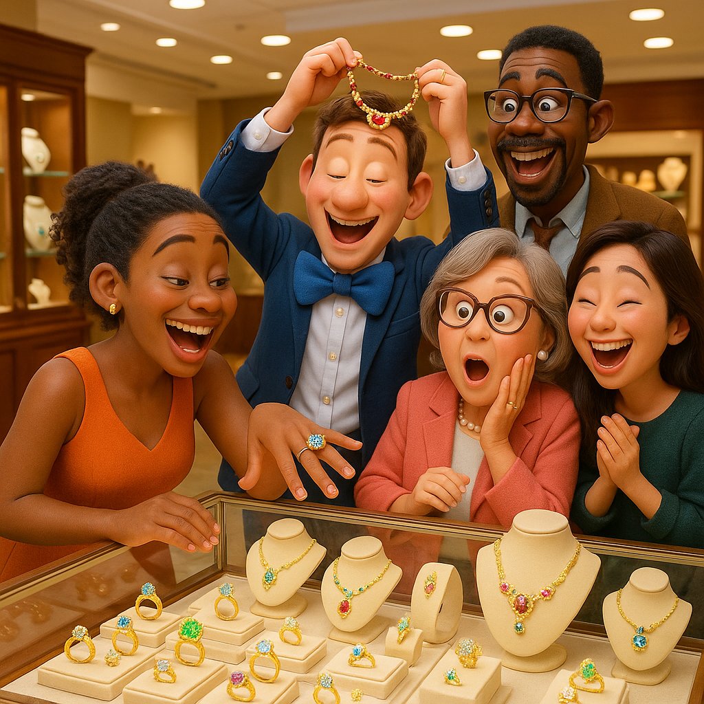 Beautiful jewelry pieces marking life's special moments including engagement rings, anniversary bands, and graduation gifts