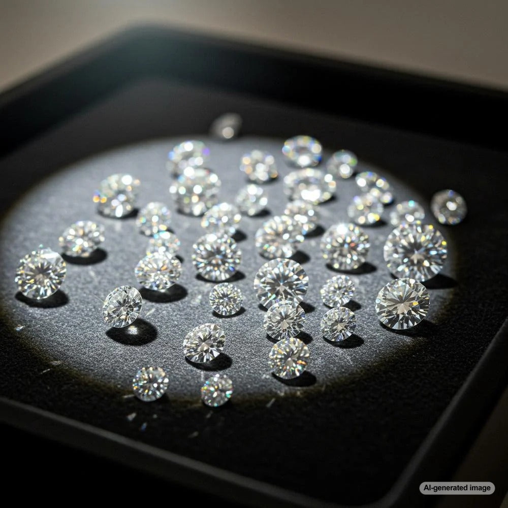 Lab grown diamond jewelry showcasing brilliance and elegance