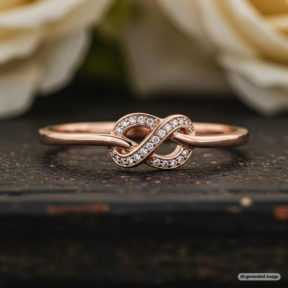 Elegant gold love knot jewelry symbolizing eternal bonds