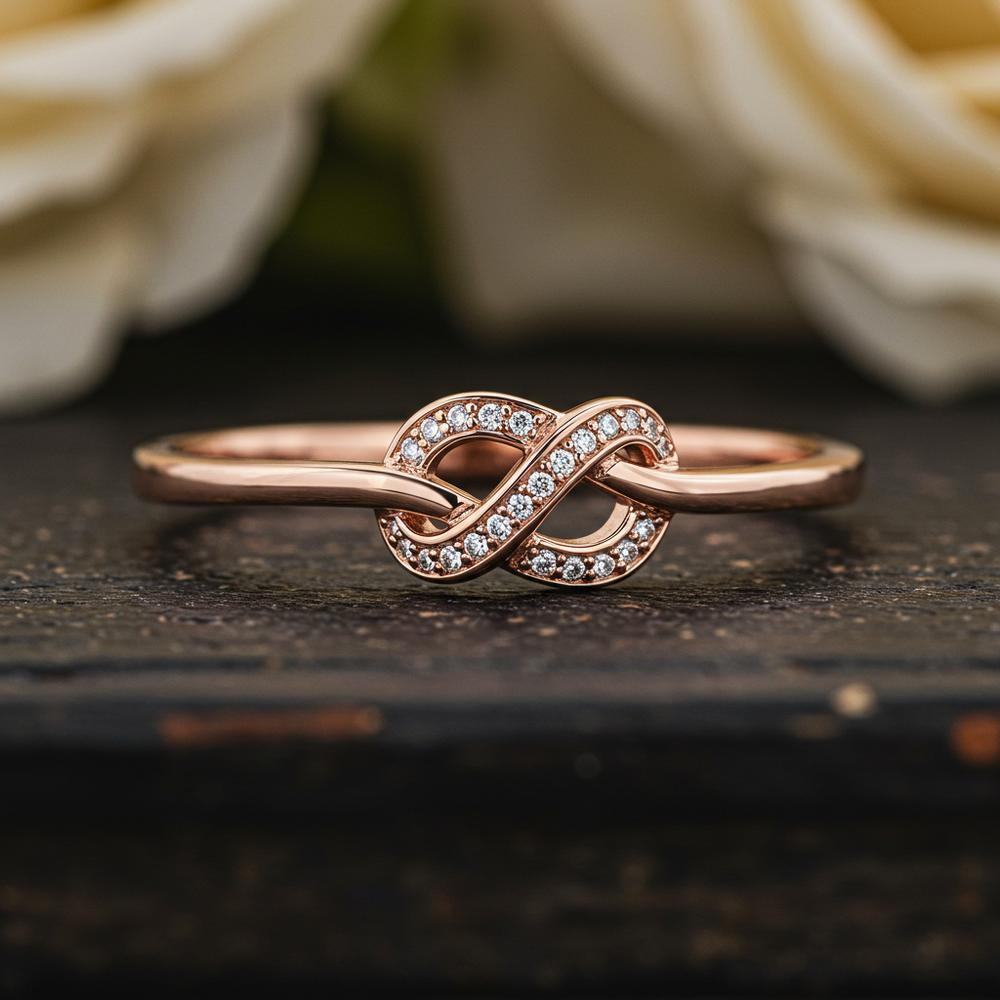Elegant gold love knot jewelry symbolizing eternal bonds