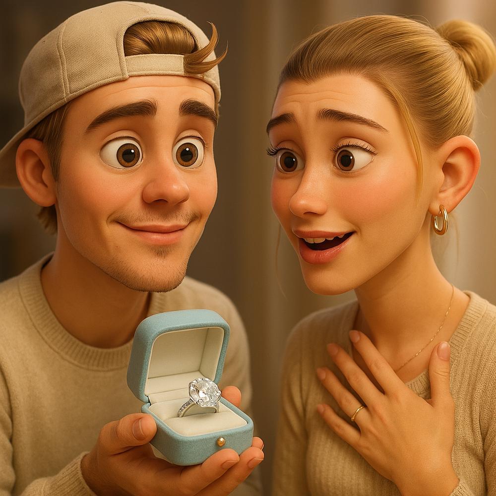 Hailey Bieber's stunning oval cut diamond engagement ring