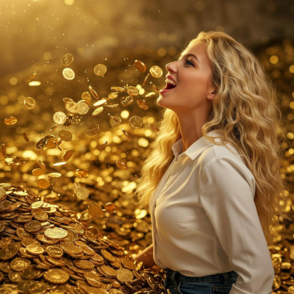 Close-up of gold jewelry with a scientific twist, highlighting the connection between gold and the human body