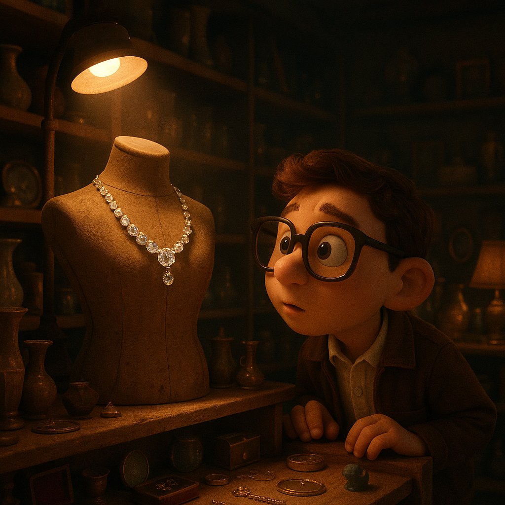 A close-up of vintage jewelry pieces, including rings and necklaces, showcasing intricate designs that could hide valuable gems