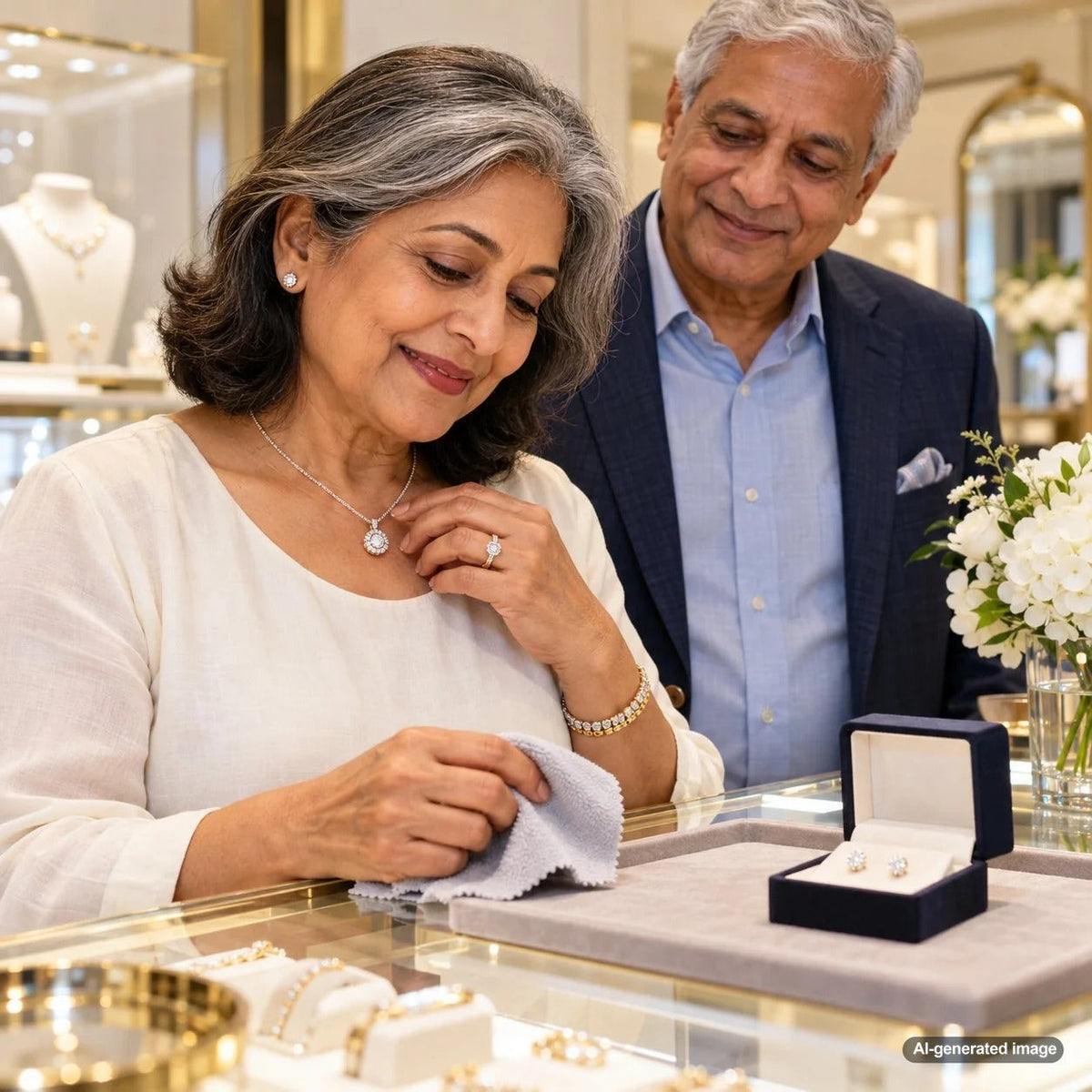 How to care for fine jewelry after swimming in a chlorinated pool, including safe cleaning and protection tips for gold rings, diamonds, and gemstones