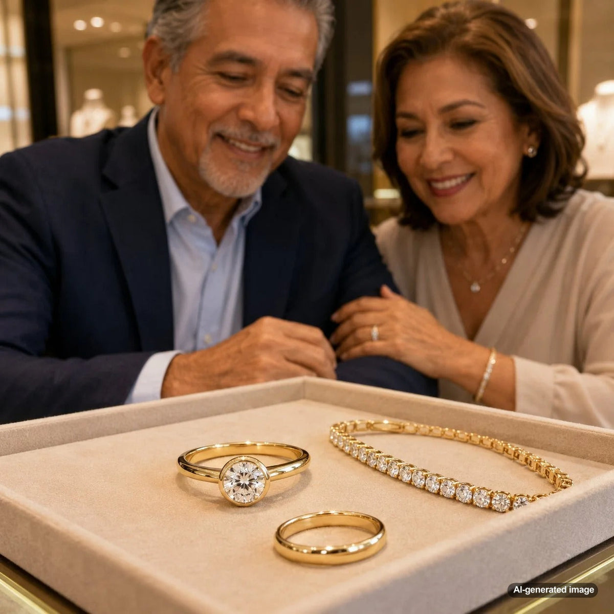 A stunning, low-profile diamond engagement ring featured on a hand, symbolizing everyday elegance and low maintenance