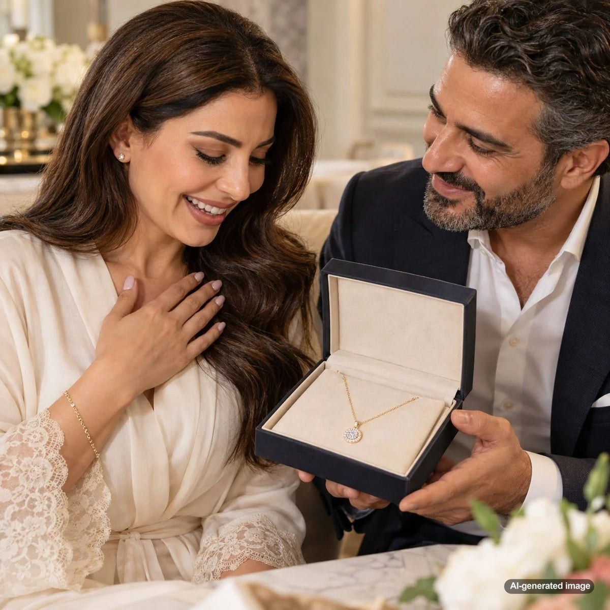 Thoughtful push present jewelry ideas beyond rings, including personalized necklaces, elegant earrings, and meaningful bracelets to celebrate a new mom