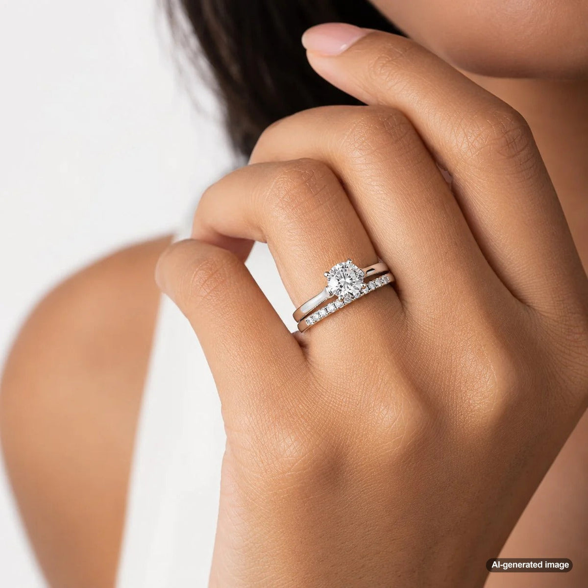 A selection of wedding bands designed to sit flush with various engagement ring settings, showcasing styles from classic to contoured.