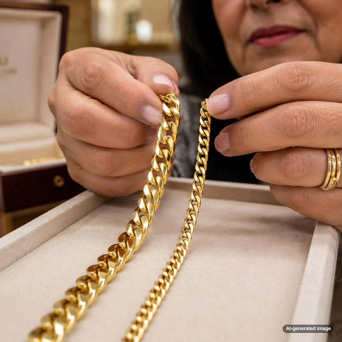 How to Choose Between Solid and Hollow Gold Chains - Robinson's Jewelers Guide
