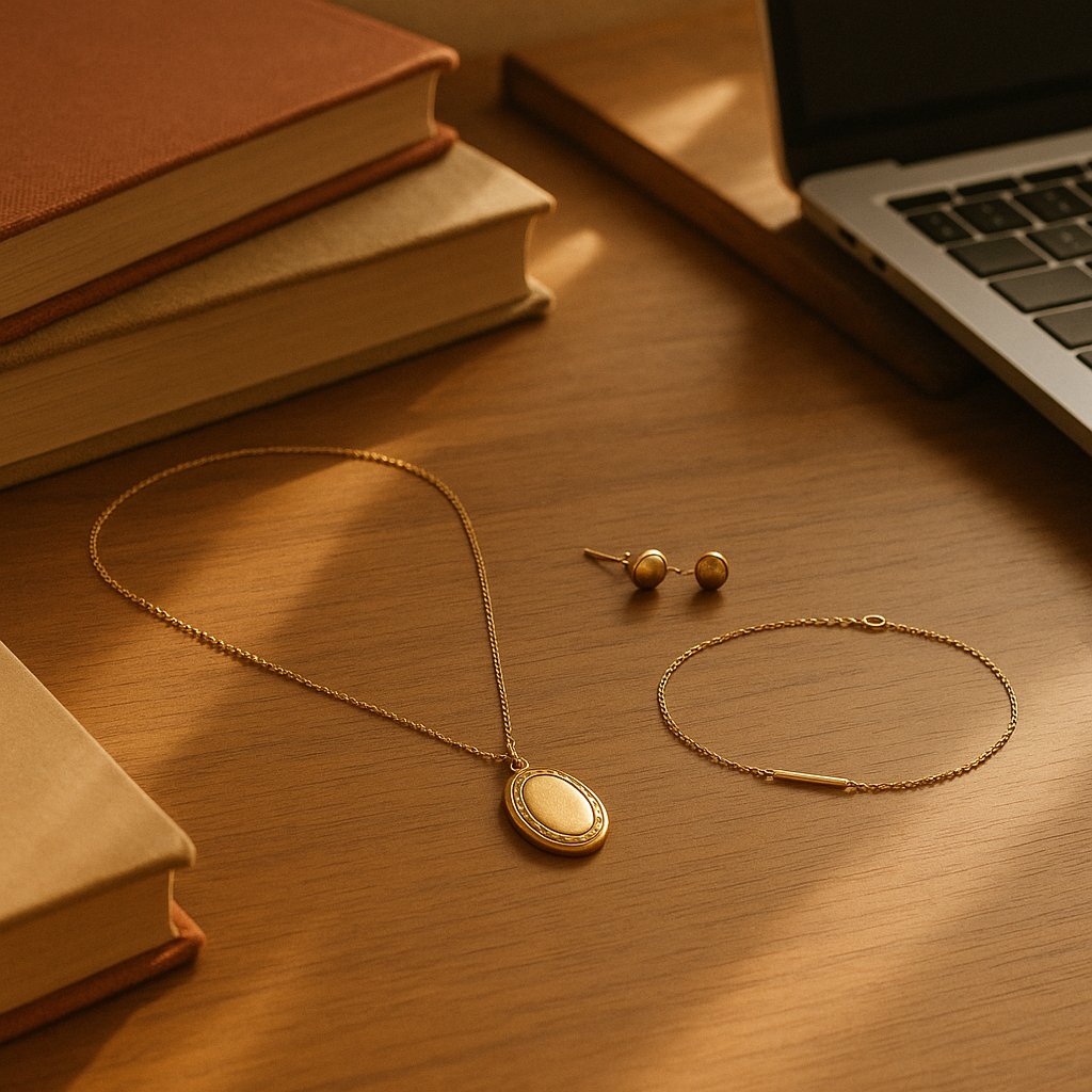 Stylish and affordable jewelry options perfect for students, featuring minimalist rings, necklaces, and earrings