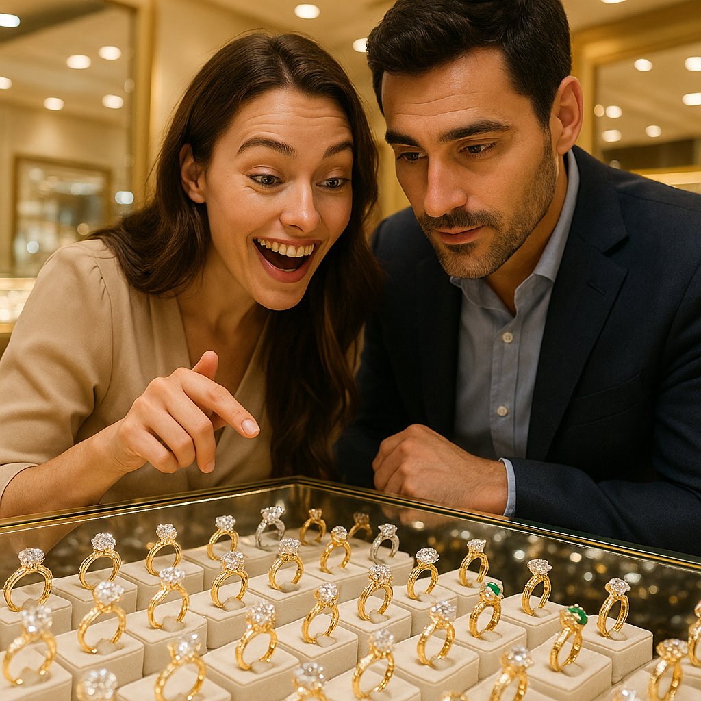 A stunning selection of engagement rings showcasing various styles to match different personalities