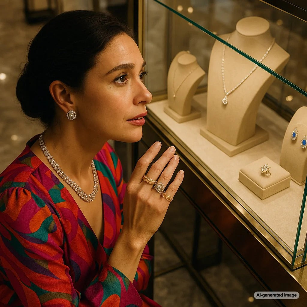 Affordable luxury jewelry featuring sparkling diamonds and gemstones