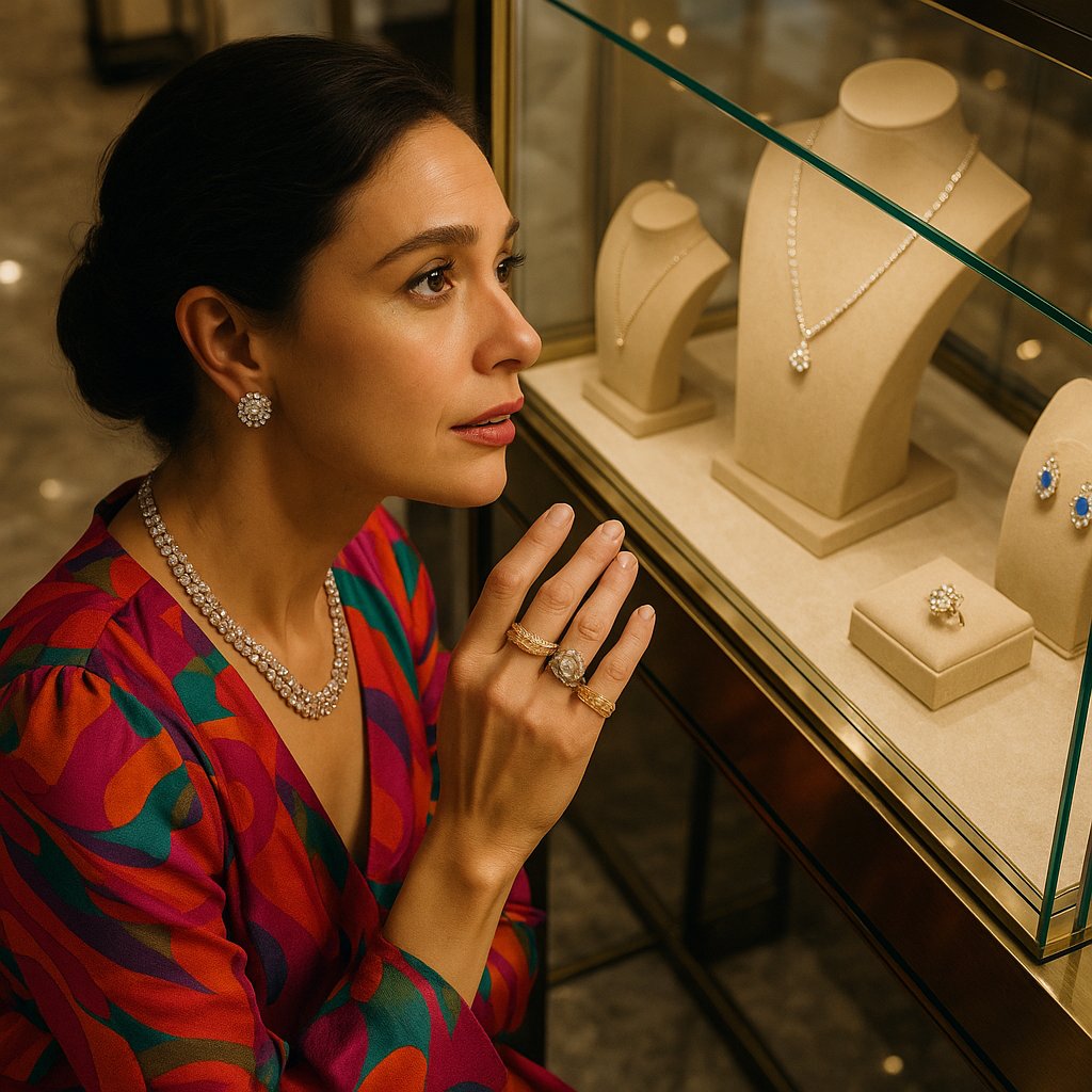 Affordable luxury jewelry featuring sparkling diamonds and gemstones