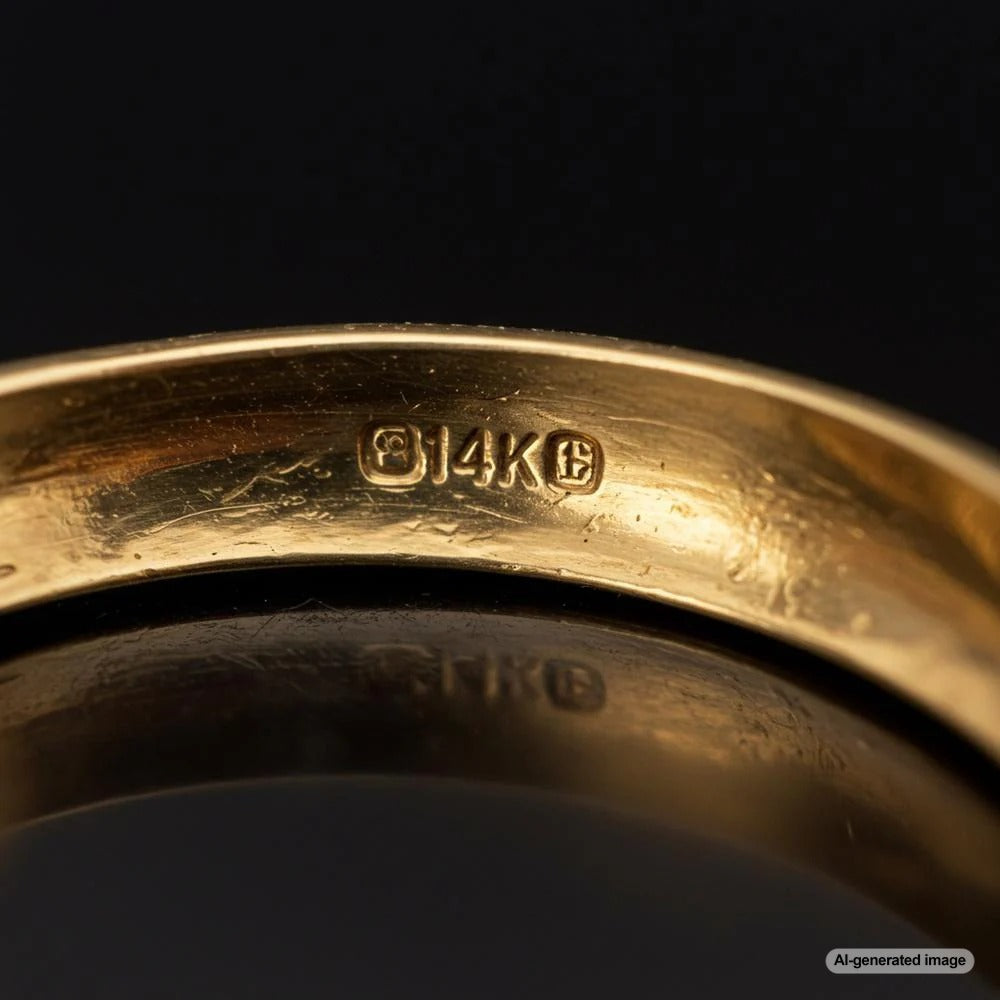 Close-up of authentic fine jewelry showcasing diamonds and gold craftsmanship