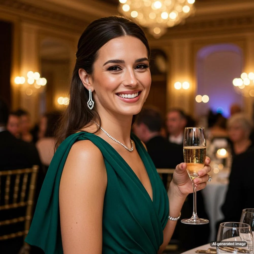 Elegant jewelry styling tips for a formal dinner setting