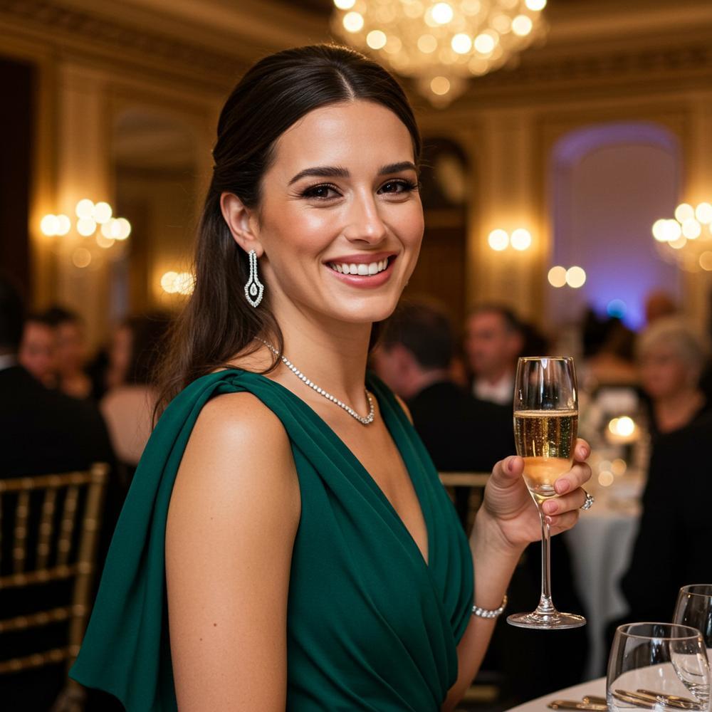 Elegant jewelry styling tips for a formal dinner setting