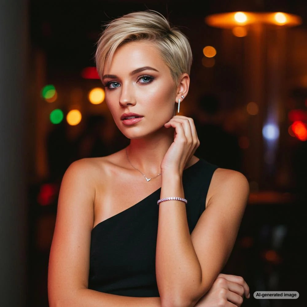 A glamorous collection of jewelry styled perfectly for a night out.