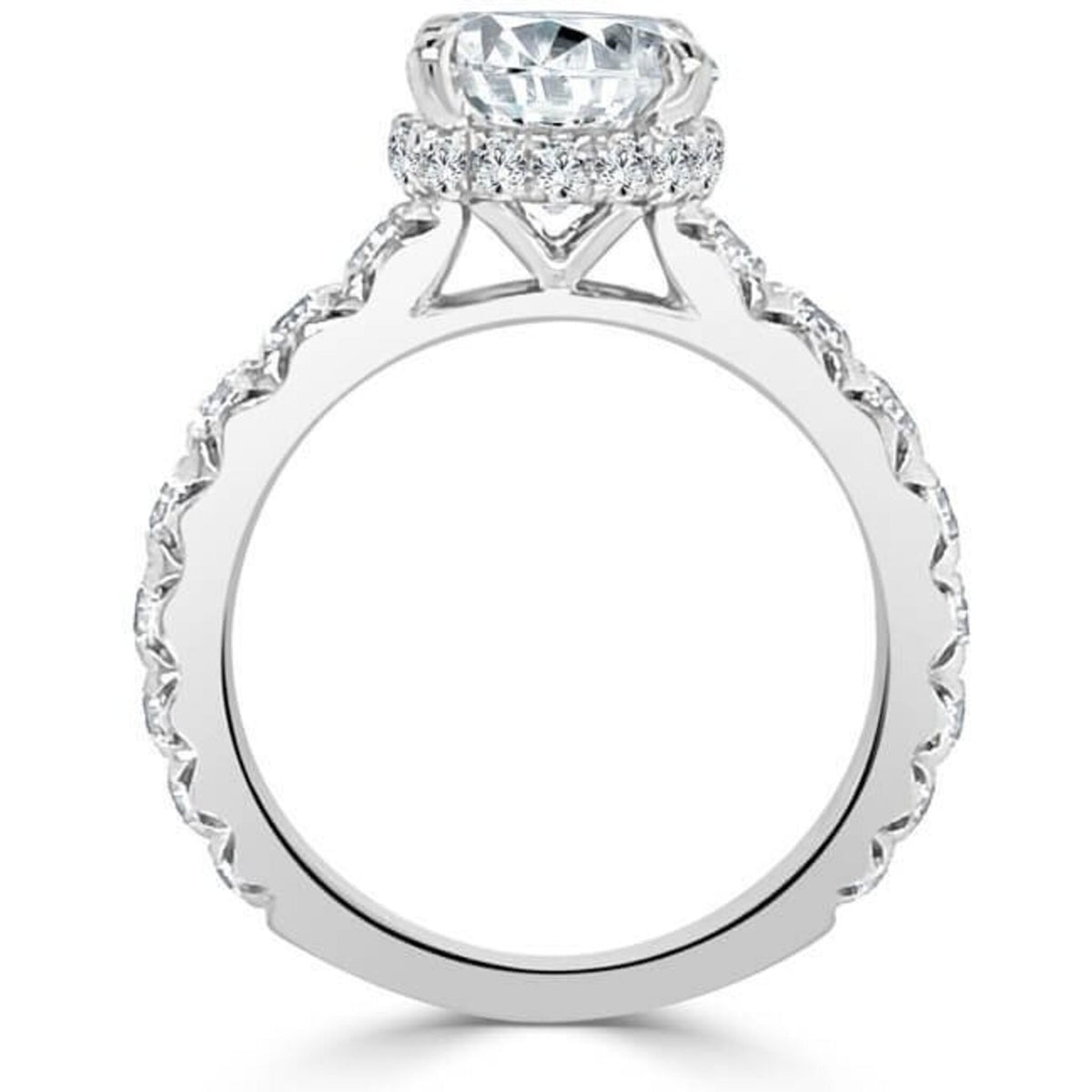 Hidden halo diamond ring at Robinson's Jewelers