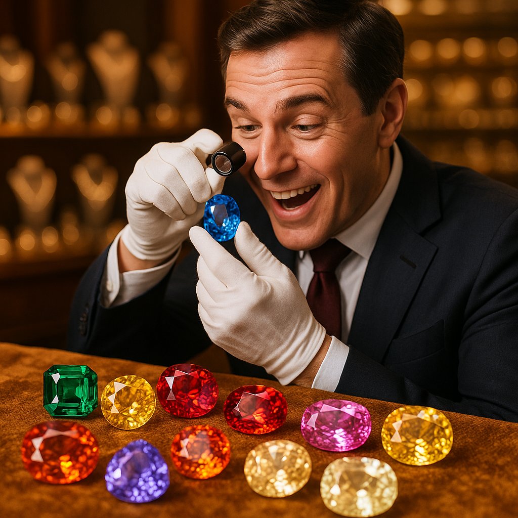 A stunning collection of investment-grade gemstones including ruby, sapphire, emerald, and diamond jewelry from Robinson's Jewelers.