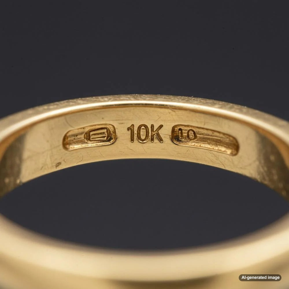 Beautiful 10k gold jewelry pieces including rings, necklaces and bracelets from Robinson's Jewelers