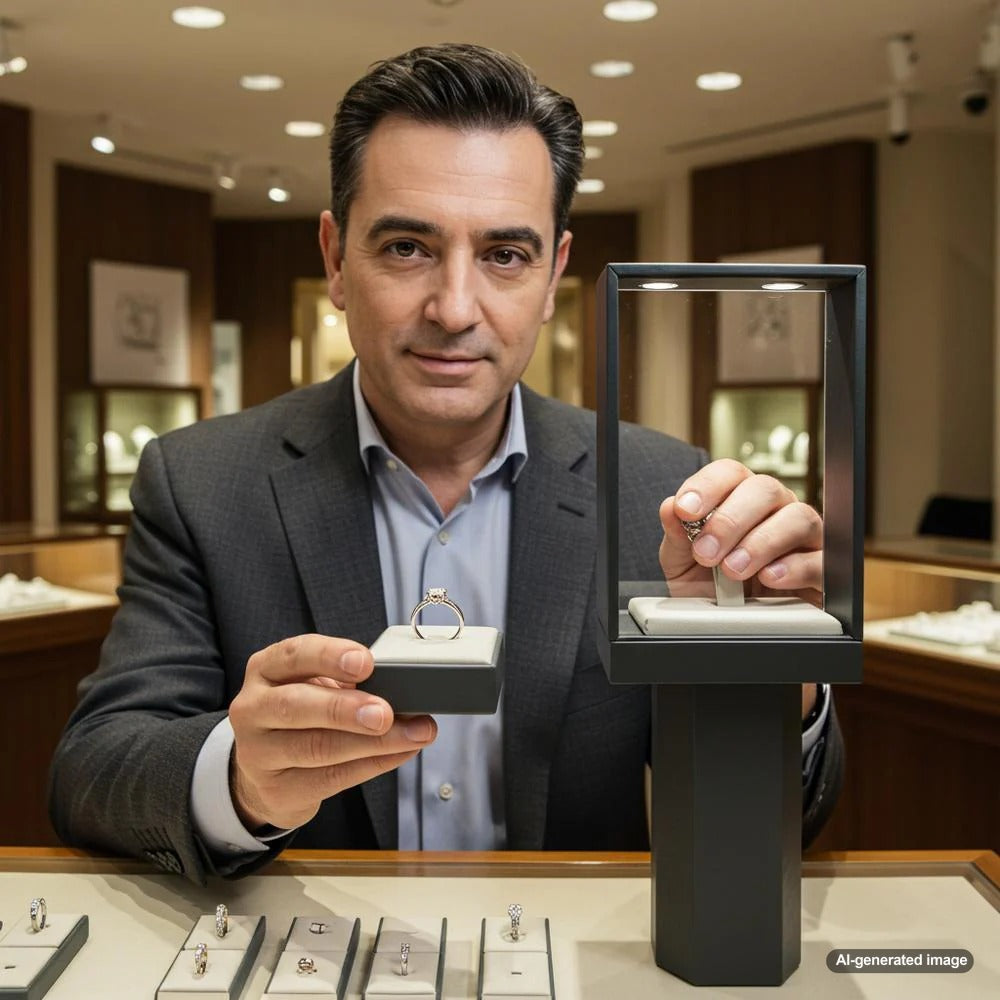Diamond with GIA certificate showcasing ethical and transparent jewelry shopping