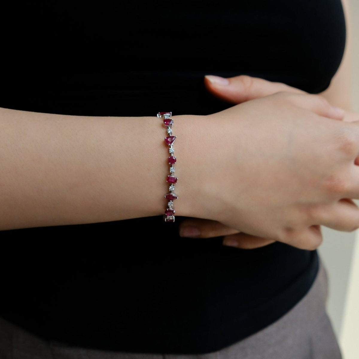 Elegant ruby bracelet from Robinson's Jewelers