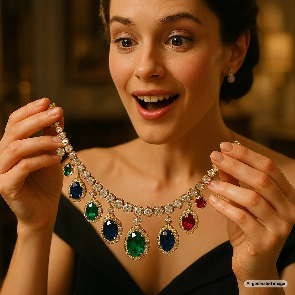 A beautifully arranged collection of vintage and modern heirloom jewelry pieces, including rings, lockets, and bracelets, telling a story of family legacy.