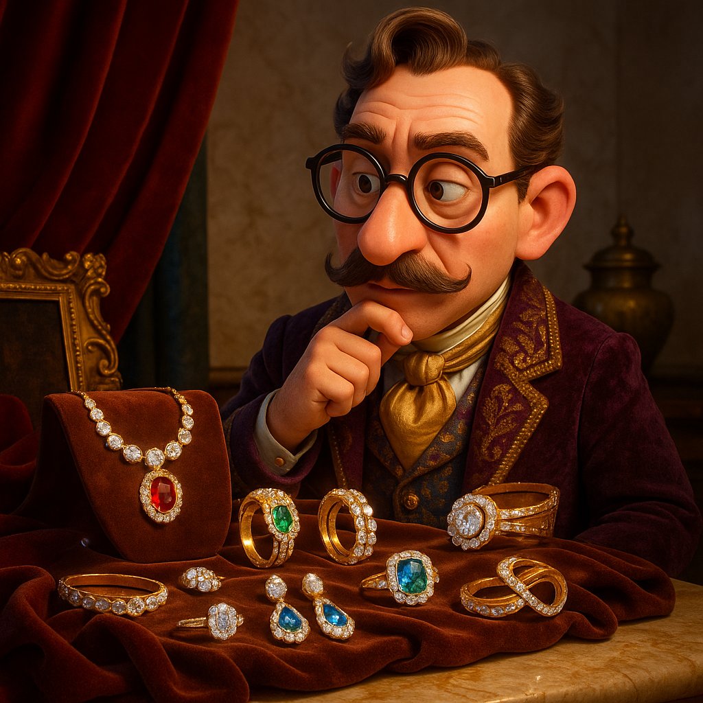 A mysterious and dark image of an antique treasure chest overflowing with gold coins, pearls, and glittering gemstone jewelry, hinting at lost historical treasures