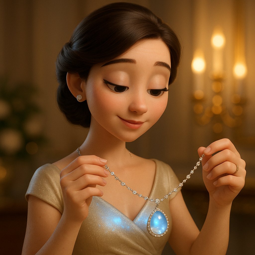 Close-up of a stunning blue moonstone ring showcasing its magical adularescent glow