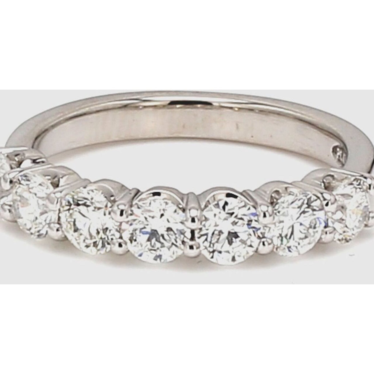 Ninacci Platinum 7-Stone Diamond Band Ring - A stunning symbol of love and luxury