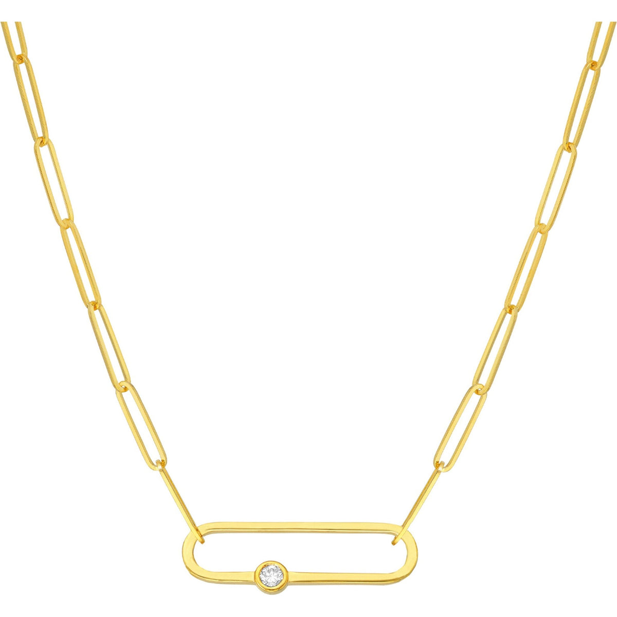 Elegant Paper Clip Necklace from Robinson's Jewelers