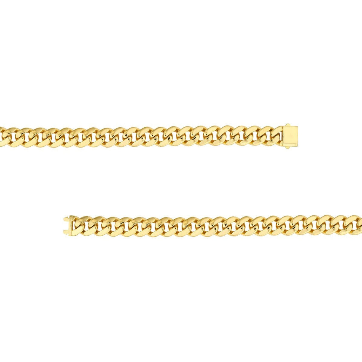 Elegant 10k Yellow Gold Miami Cuban Bracelet