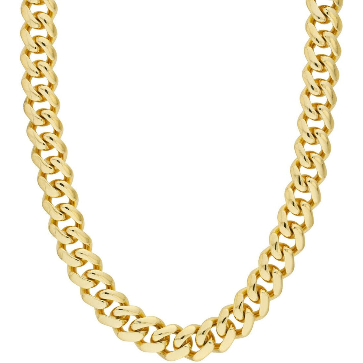 Olas d'Oro 14K Yellow Gold Miami Cuban Link Bracelet with Box Lock