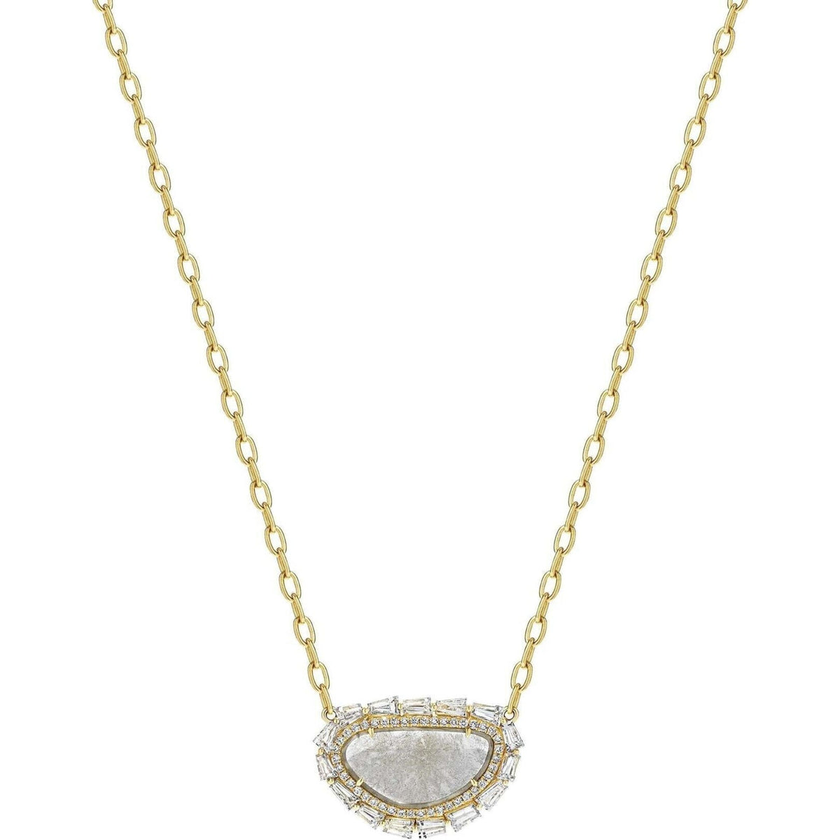 Elegant diamond slice pendant necklace from Robinson's Jewelers