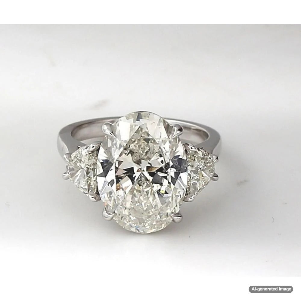 Oval Diamond Three Stone Ring - A Classic Beauty