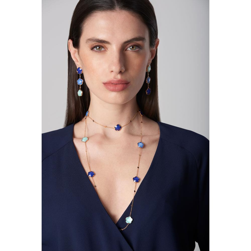 Pasquale Bruni earrings with lapis lazuli and rock crystal