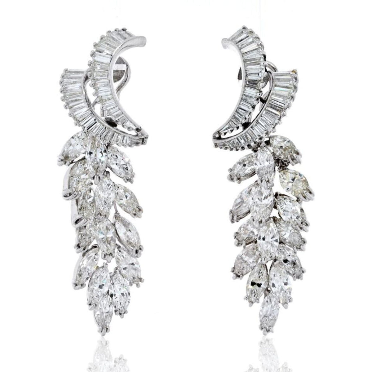 Exquisite Platinum Earrings