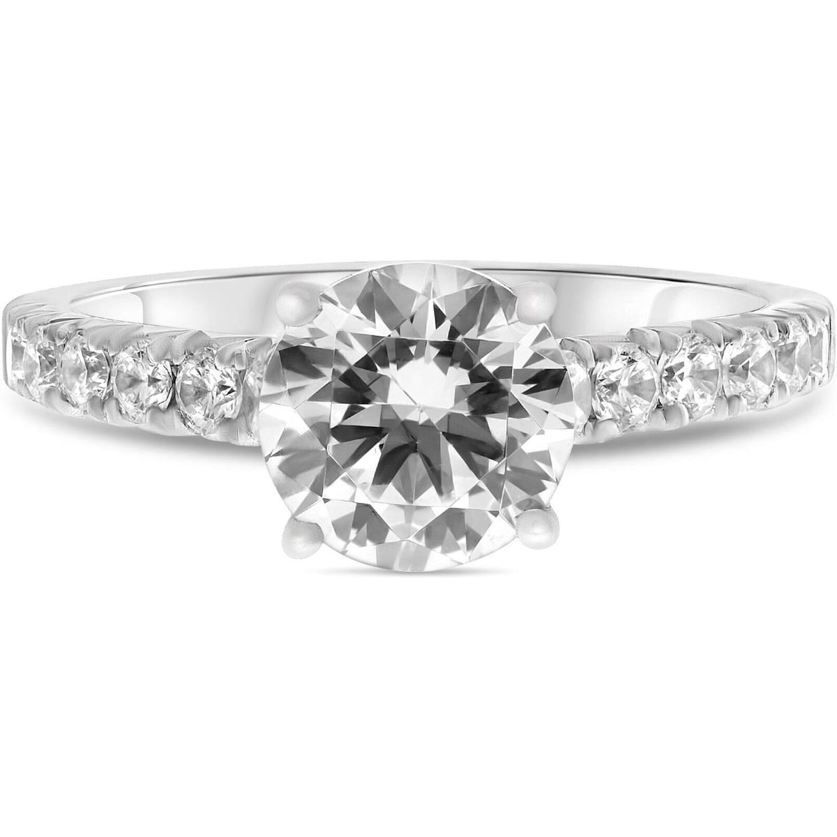 Exquisite Engagement Ring with Four-Prong Setting