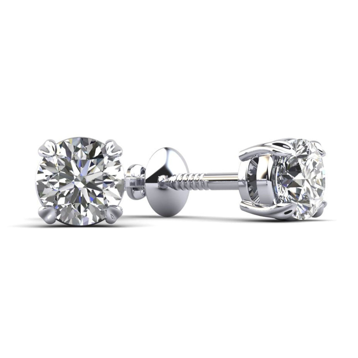 Elegant Diamond Stud Earrings